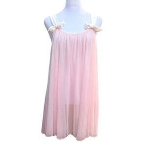 Kate Spade Dream a Little Dream Mesh Babydoll Chemise in Pink | XL
